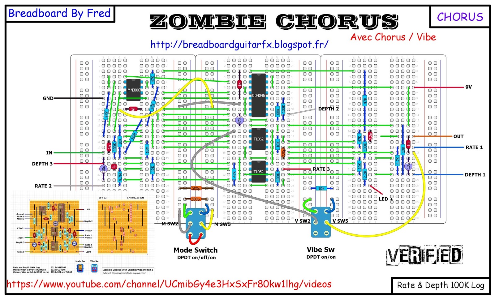 BREADBOARD GUITAR FX ZOMBIE CHORUS