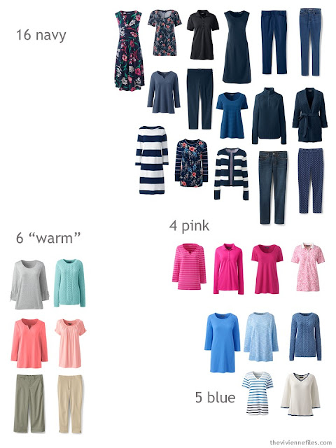 Spring wardrobe sorted by color Spring wardrobe sorted by color
