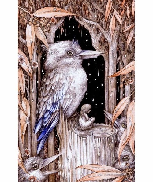 15-The-Kookaburra-Prince-Adam-Oehlers-Illustrations-and-Drawings-from-Oehlers-World-www-designstack-co