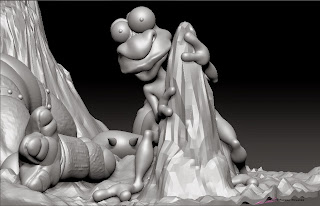 Bop - Sh-Betty Boom & Bop _"Mars Needs Women" - Digitial Sculpture_Character design & 3D model - ©Pierre Rouzier