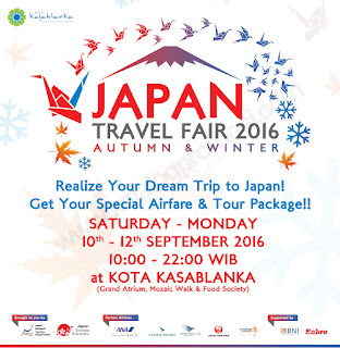 Jadwal Japan Travel Fair 2016 di Kota Kasablanka