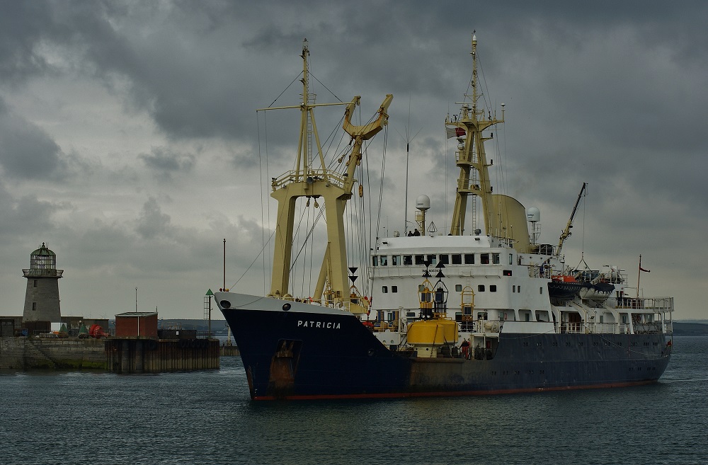 VESSELS AT HOLYHEAD Trinity House vessel Patricia pictured this