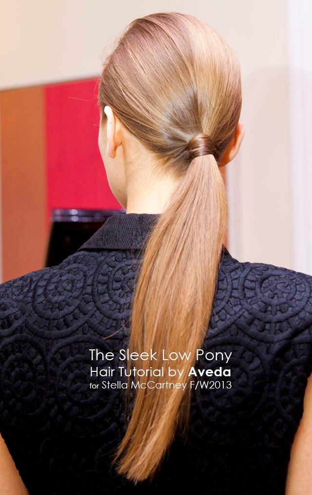 sleek low ponytail hair tutorial