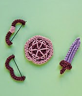 http://www.ravelry.com/patterns/library/shield-sword-and-bow