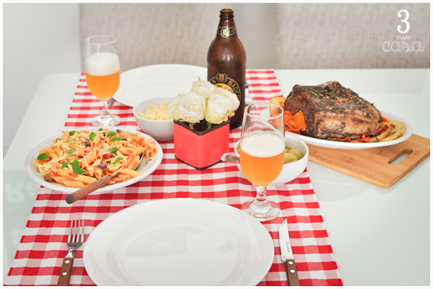 almoço de domingo gostoso mesa posta