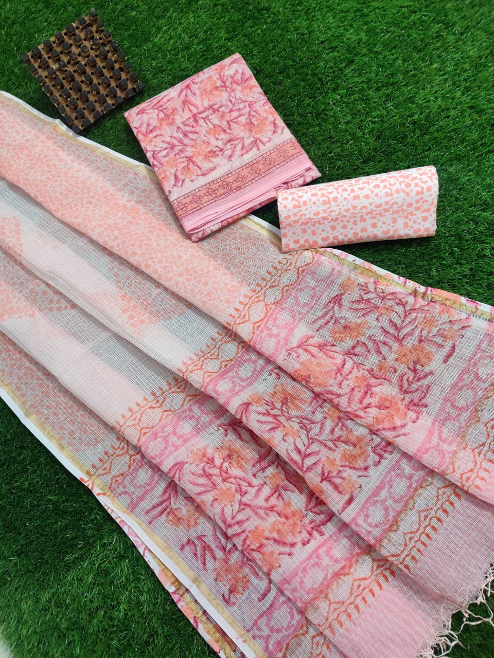 Block printed kota dress materials