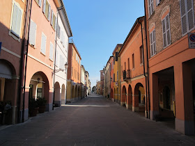 The Via Appia forms Rubiera's porticoed main street