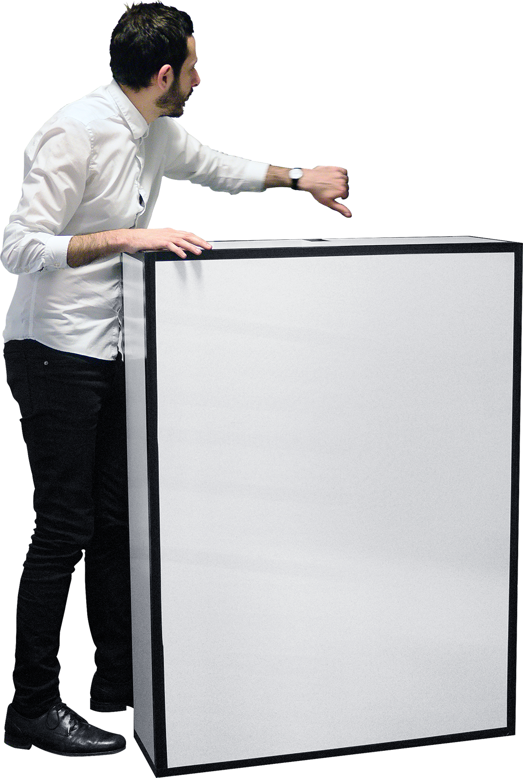 274 160L Gently Opens The Door With His Left Hand And Carefully Sends 274-160l-gently-opens-the-door-with-his-left-hand-and-carefully-sends