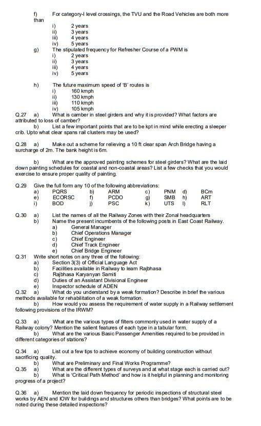 railway ldce exam question bank
