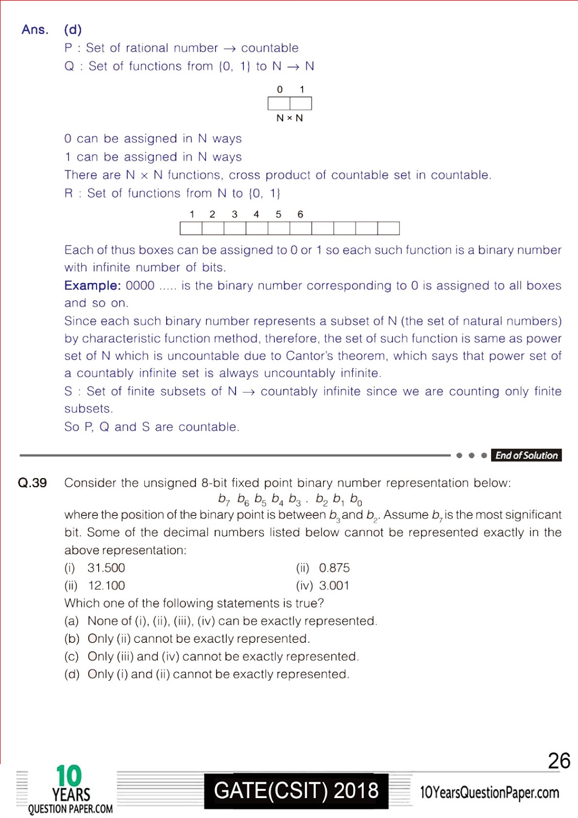 GATE 2018 CS Solution of Question Paper 2018 solved gate cse question paper-26