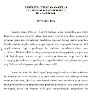  merupakan sebuah kegiatan yang harus dilakukan oleh guru sebagai pendidik dalam rangka pe Rangkuman Materi PTK ( Penelitian Tindakan Kelas )