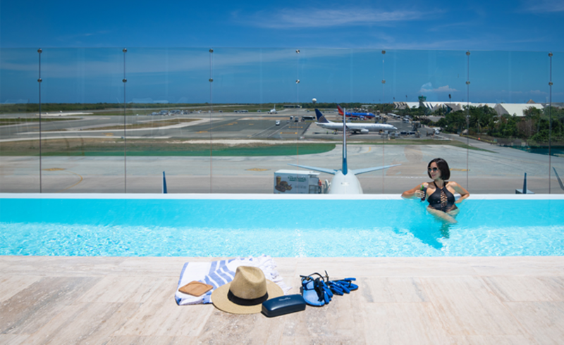 Punta Cana’s Pool with a Runway View