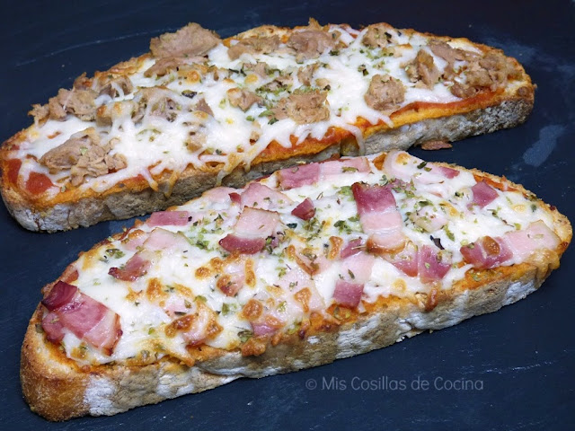 Menú semanal nº 2 tosta-pizza