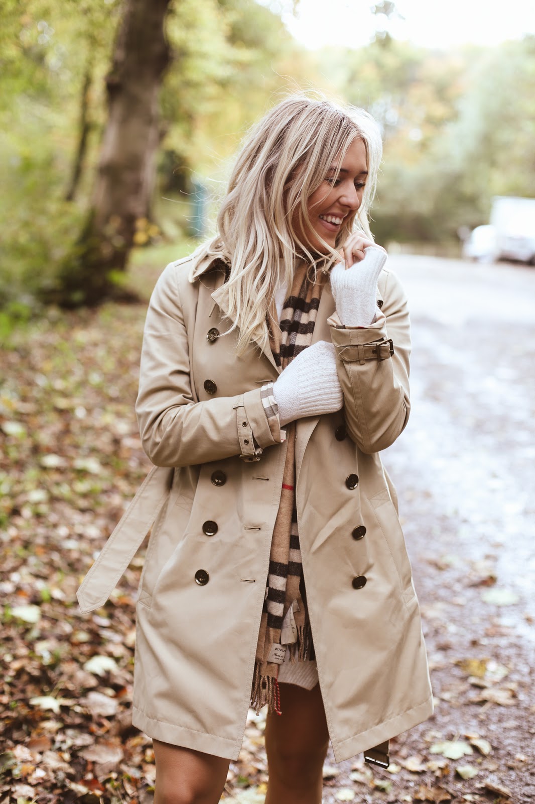 Emtalks: Autumn Walks, Styling Up A Burberry Trench Coat And Burberry Scarf