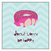 Donut Worry Be Happy Wall Art by Hayneedle