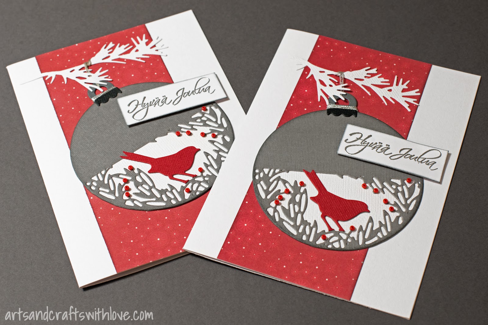 Elina's Arts And Crafts Diecut Christmas cards