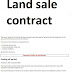 5+ Land sale contract sample form to download