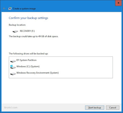 Cara Membuat Backup Image Sistem pada Windows 10