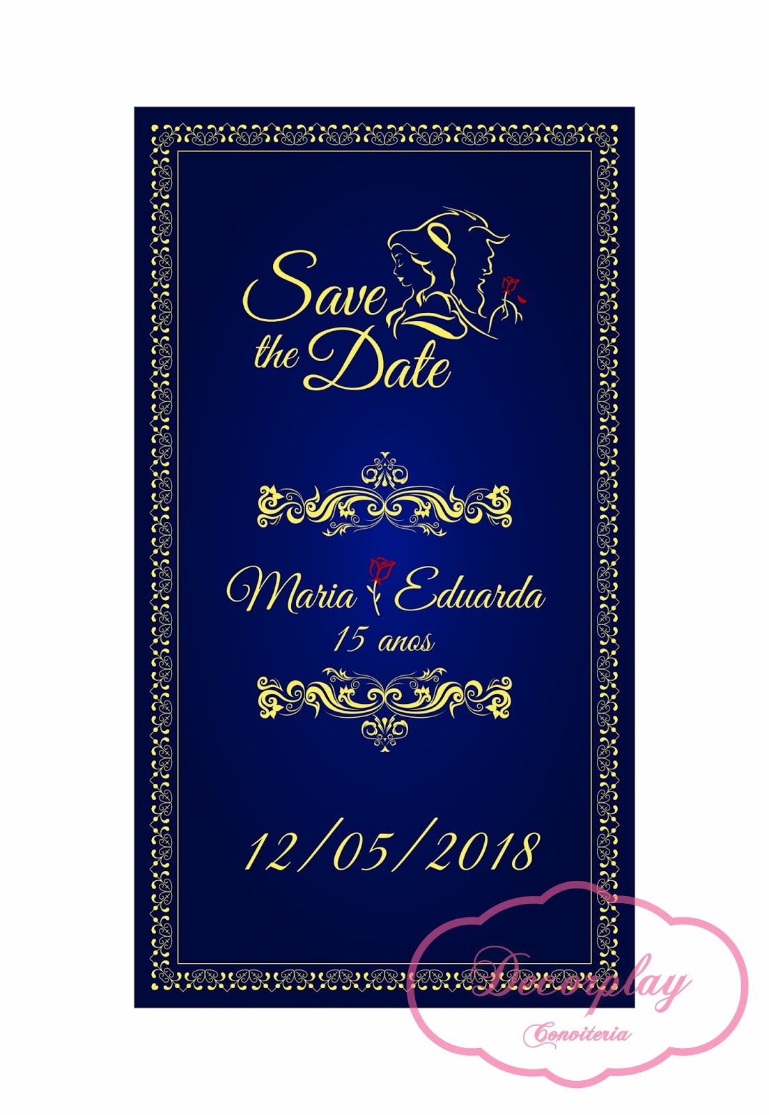 save the date cinderela