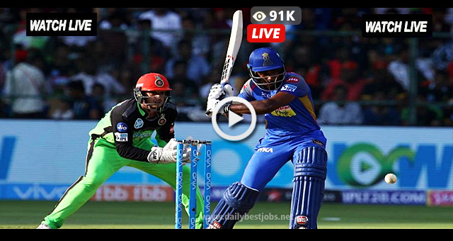 IPL 2018 RR vs RCB Live Streaming Online Cricket Scores