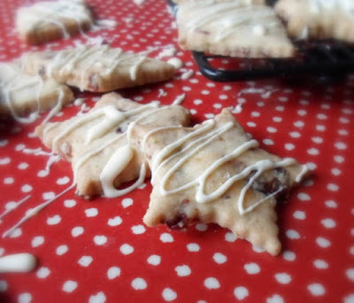 Cranberry, Ginger and Pistachio Shortbread Biscuits