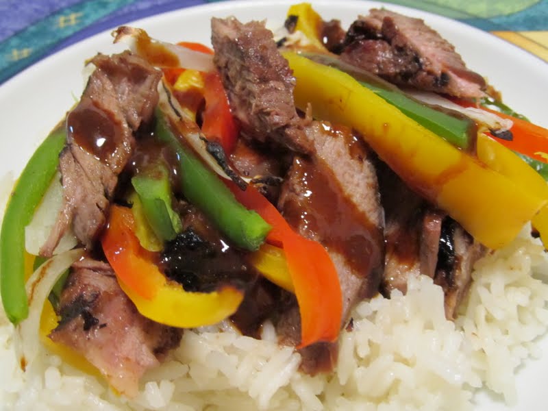 Jenn's Food Journey Grilled Steak Fajita "Stir Fry"