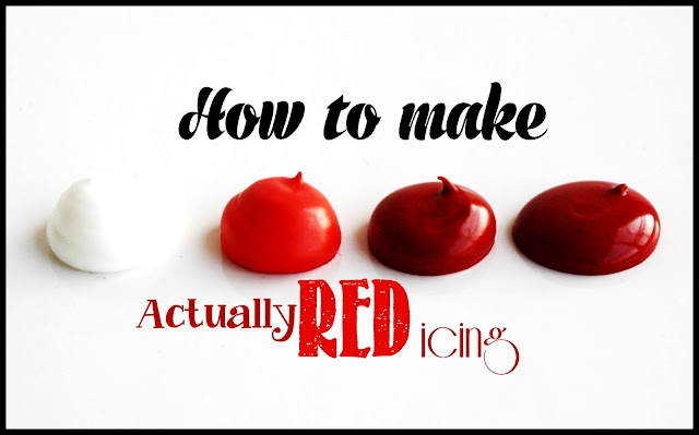 How to make ACTUALLY red icing!!! How do you make dark red icing? Find out here!