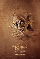 the hobbit andy serkis gollum imax poster