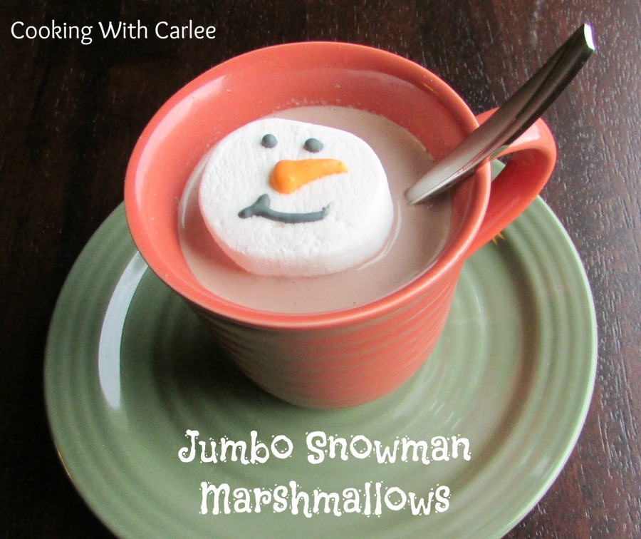 Cooking With Carlee Jumbo Marshmallow Snowmen, Perfect for Your Hot