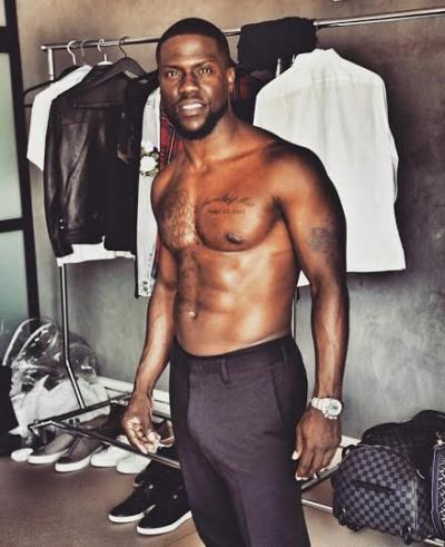 Kevin Hart shows off the result of his gym exercise & his female fans zoom in
