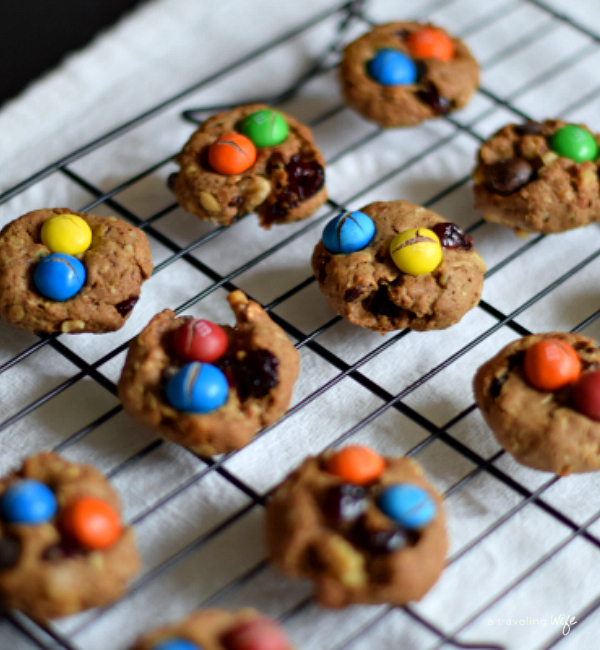 Trail Mix Lactation Cookies [Dairy-Free] | www.atravelingwife.com | a-traveling-wife