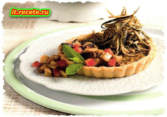 Flan di melanzana con funghi porcini Flan di melanzana con funghi porcini