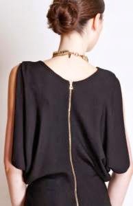 Blusa mariposa negra