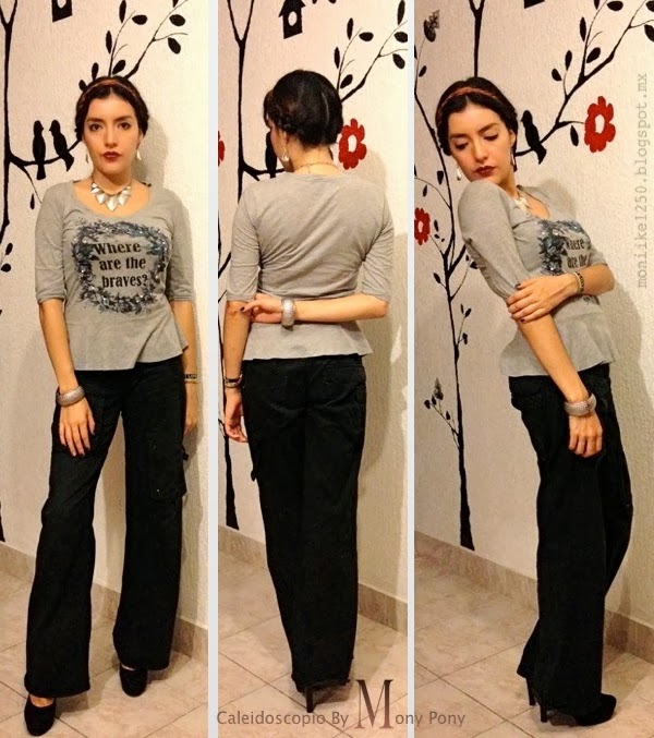 Pleated Wide-Leg Pants and a Button-Down Shirt