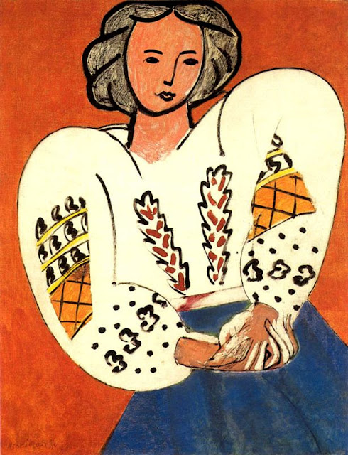 Henri Matisse "Bluzka rumuńska" (1940) Musée National d'Art Moderne Paris Henri Matisse "Bluzka rumuńska" (1940) Musée National d'Art Moderne Paris