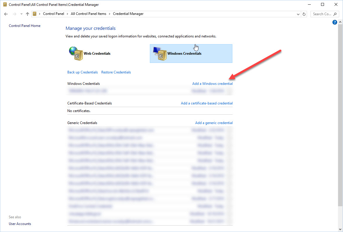 windows credential manager windows credential manager
