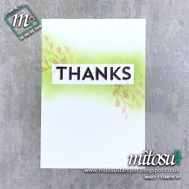 Notes of Kindness Stampin' Up! Alternative Card Idea from Mitosu Crafts Notes of Kindness Stampin' Up! Alternative Card Idea. Order cardmaking materials from Mitosu Crafts online shop 24/7