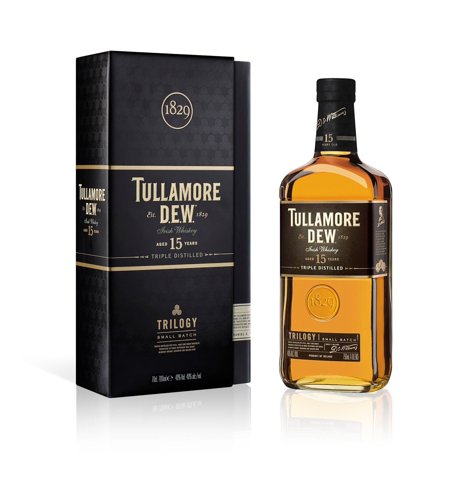 Trilogy Dew Old Liquid Tullamore 15-Year Irish: