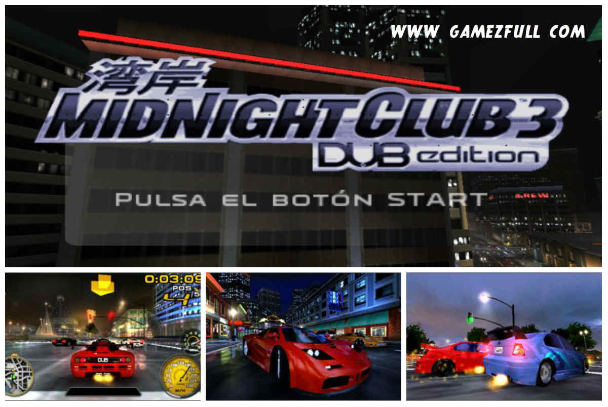 Midnight Club 3 DUB Edition [PSP] [ISO - Español [MF] - Gamezfull