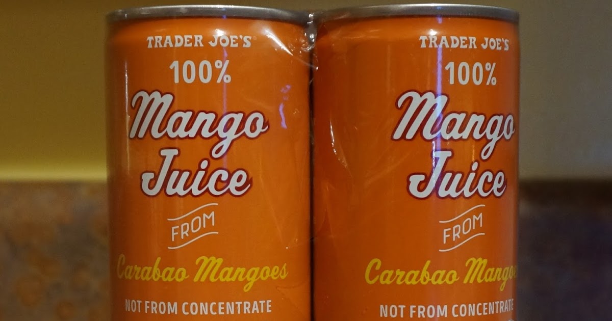 Exploring Trader Joe's Trader Joe's 100 Mango Juice From Carabao Mangoes