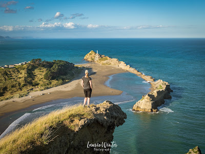 View of Castlepoint from Castle Rock New Zealand, NZ, Lighthouse, Sunrise, Sunset, Castlepoint, Wairarapa