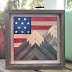 DIY KIT - American Flag Behind the Mountain Range