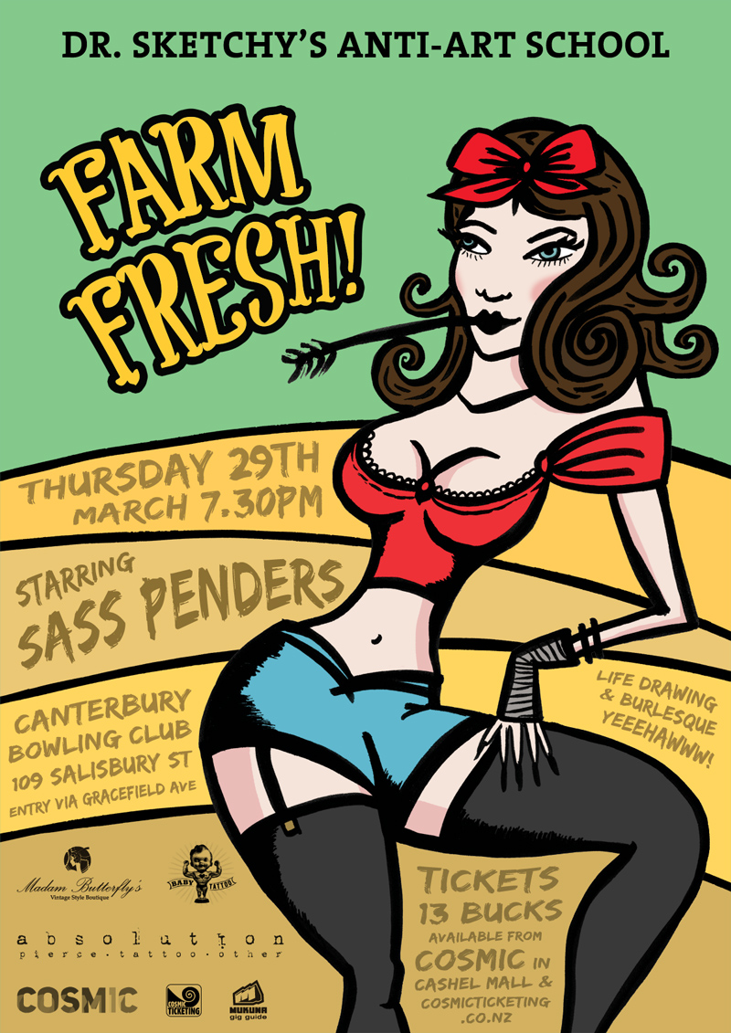 Farm Fresh! Poster design and illustration by Rosie Reckless