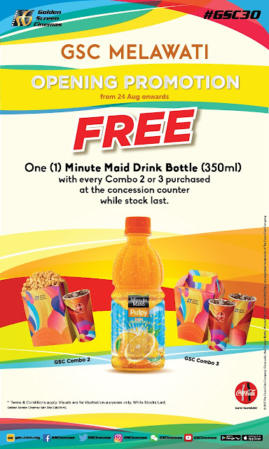 GSC Melawati Mall Opening FREE Minute Maid Drink Bottle