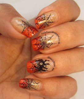 My Nail Files: Spider webs for Halloween