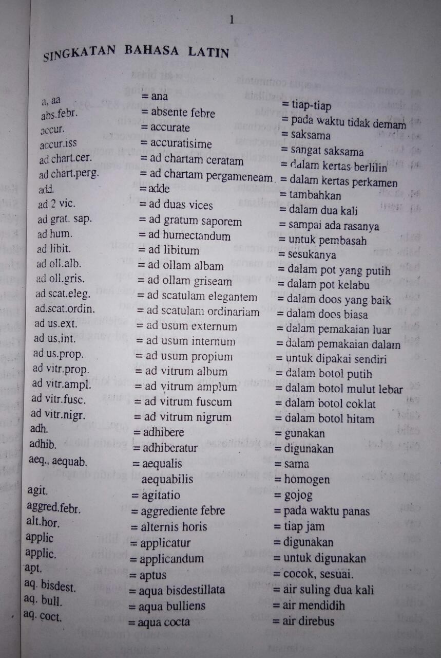 Singkatan Farmasi Homecare24