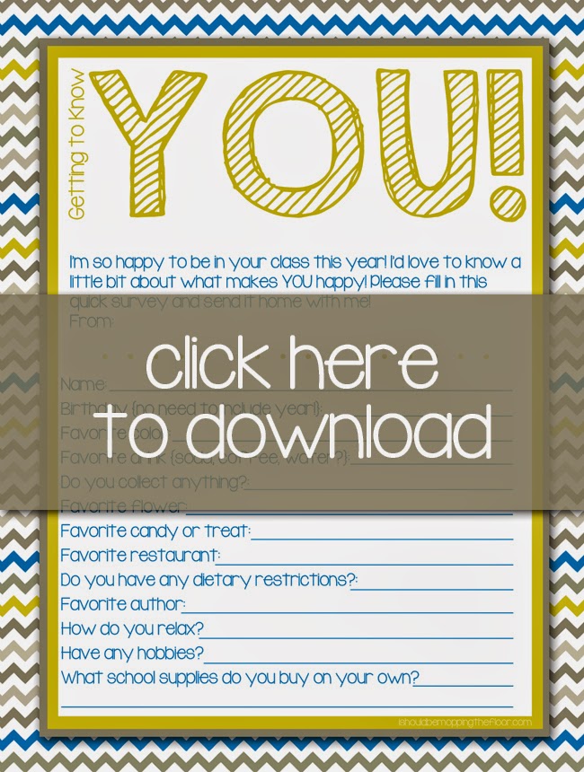 i should be mopping the floor free printable teacher surveys