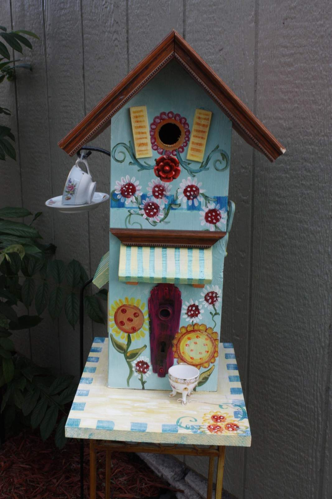 Bird In Everything Whimsical Birdhouse