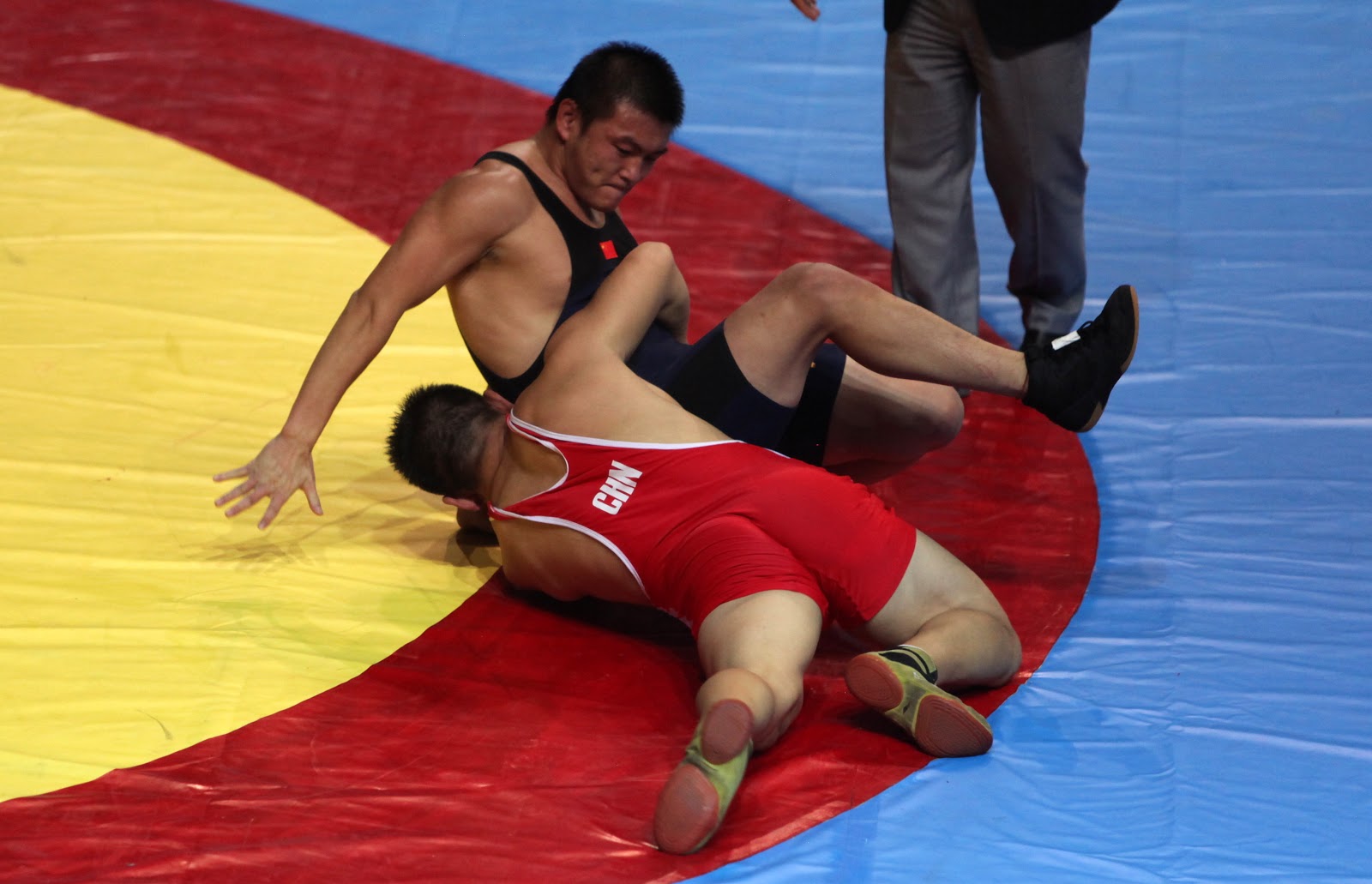 Chinese wrestlers.