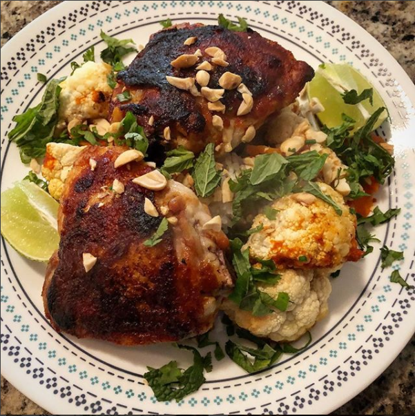 Sesame Oil Chicken Thighs